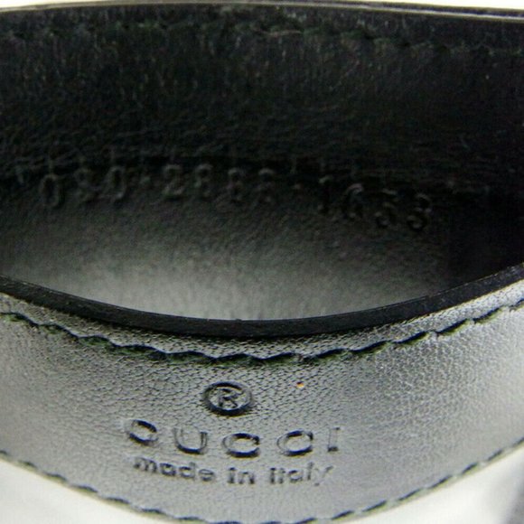 GUCCI Regular Logo Leather Auth Used i576 - Picture 6 of 8